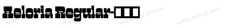 Aeloria Regular字体转换